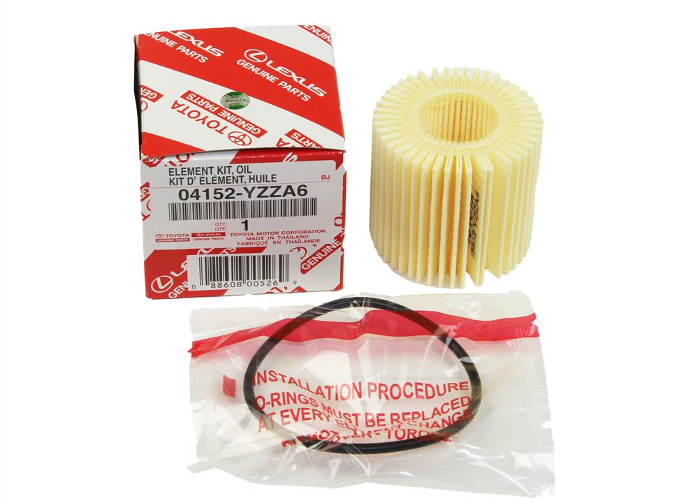 Filtro de aceite para motor 04152-YZZA6  Toyota Original