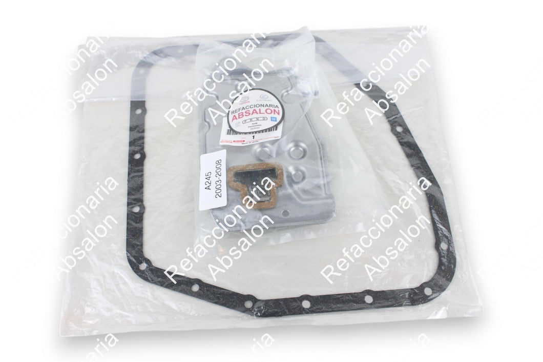 Filtro de aceite y junta de carter transmisión automática A245 Toyota. Originales.