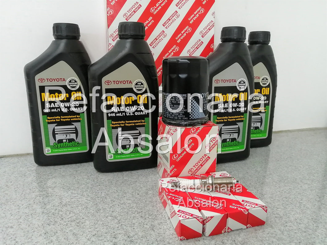 Kit de Afinacion de Motor 1.5 1.6 con aceite 0W-20 Toyota Original